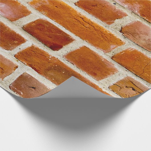 Brick Wall foto Cadeaupapier (Hoek)