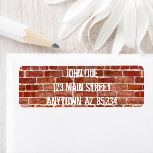 Brick Wall Gepersonaliseerde Graffiti Re Adresetik Etiket (Insitu)