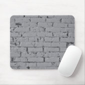 Brick Wall Geschilderd Licht Grijs Muismat (Met muis)