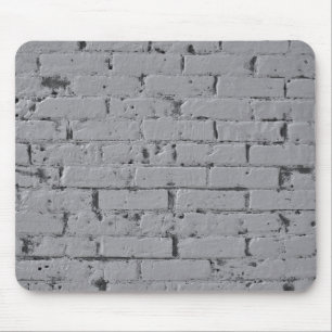 Brick Wall Geschilderd Licht Grijs Muismat