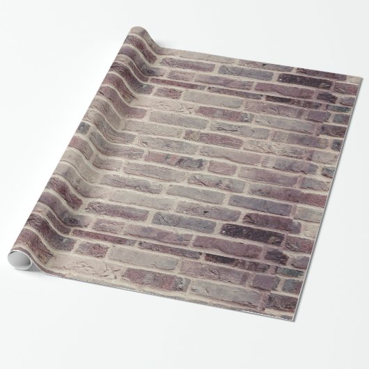 Brick Wall Gift Wrap Cadeaupapier (Uitgerold)