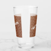 Brick Wall Glass met aangepaste tekst Glas (Rechts)