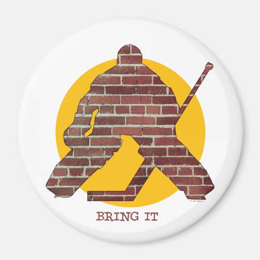 Brick Wall Goalie Magneet (Voorkant)