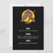 Brick Wall Goalie Party uitnodiging (Achterkant)