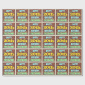 Brick Wall Graffiti geïnspireerd op 20e verjaardag Cadeaupapier (Vlak)