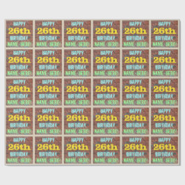 Brick Wall Graffiti geïnspireerd op 26e verjaardag Cadeaupapier
