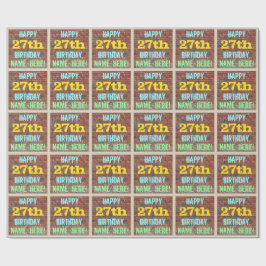 Brick Wall Graffiti geïnspireerd op 27e verjaardag Cadeaupapier
