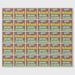 Brick Wall Graffiti geïnspireerd op 42e verjaardag Cadeaupapier