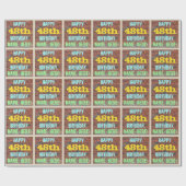 Brick Wall Graffiti geïnspireerd op 48e verjaardag Cadeaupapier (Vlak)