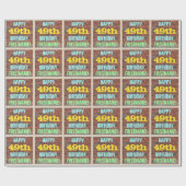 Brick Wall Graffiti geïnspireerd op 49e verjaardag Cadeaupapier (Vlak)