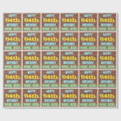 Brick Wall Graffiti geïnspireerd op 64e verjaardag Cadeaupapier (Vlak)