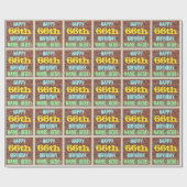 Brick Wall Graffiti geïnspireerd op 66e verjaardag Cadeaupapier (Vlak)