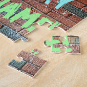 Brick Wall Graffiti geïnspireerd op 86e verjaardag Legpuzzel (Zijkant)
