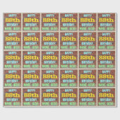 Brick Wall Graffiti geïnspireerd op 88ste verjaard Cadeaupapier (Vlak)