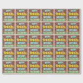 Brick Wall Graffiti geïnspireerd op 94e verjaardag Cadeaupapier (Vlak)