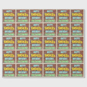 Brick Wall Graffiti geïnspireerd op 96e verjaardag Cadeaupapier (Vlak)