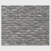 Brick Wall Grijs Cement kleur Cadeaupapier (Vlak)