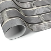 Brick Wall Grijs Cement kleur Cadeaupapier (Rol Hoek)