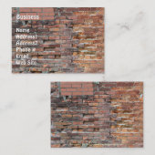 Brick Wall Grunge Visitekaartje (Voorkant / Achterkant)