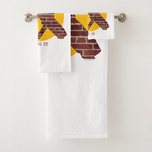 Brick Wall Hockey Goalie Bad Handdoek (Insitu)