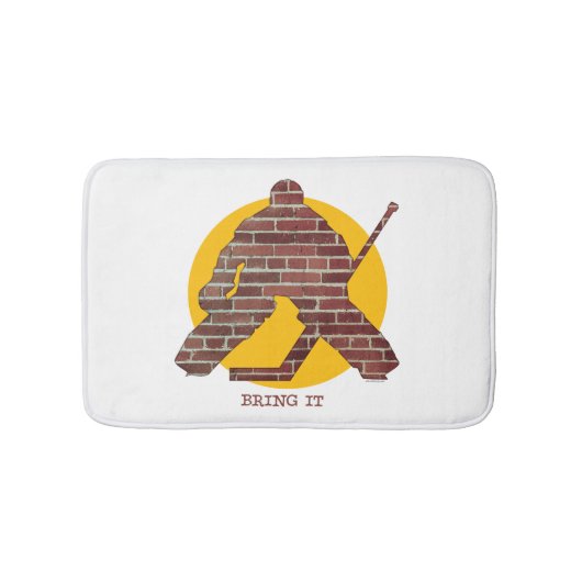 Brick Wall Hockey Goalie Badmat (Voorkant)