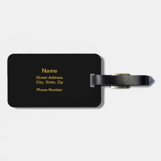 Brick Wall Hockey Goalie Bagagelabel (Achterkant horizontaal)