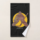 Brick Wall Hockey Goalie Bath Towel Set Bad Handdoek (Handdoek)