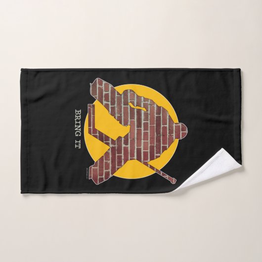 Brick Wall Hockey Goalie Bath Towel Set Bad Handdoek (Handdoek)