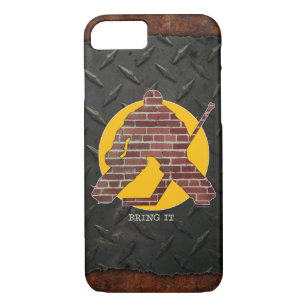 Brick Wall Hockey Goalie Case-Mate iPhone Case