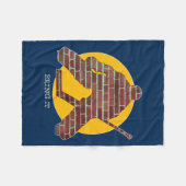 Brick Wall Hockey Goalie Fleece Deken (Voorkant (Horizontaal))