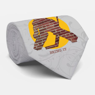 Brick Wall Hockey Goalie Stropdas