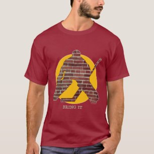 Brick Wall Hockey Goalie T-shirt