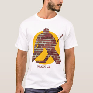 Brick Wall Hockey Goalie T-shirt