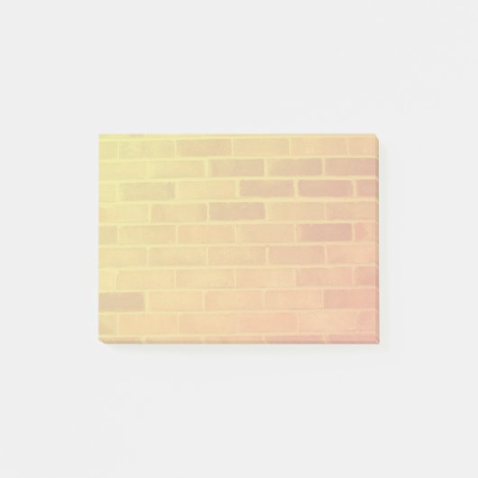 Brick Wall in Oranje en geel Post-it® Notes (Voorkant)