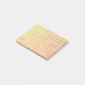 Brick Wall in Oranje en geel Post-it® Notes (Schuin)