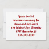 Brick Wall Invite Kaart (Achterkant)