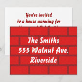 Brick Wall Invite Kaart (Voorkant / Achterkant)
