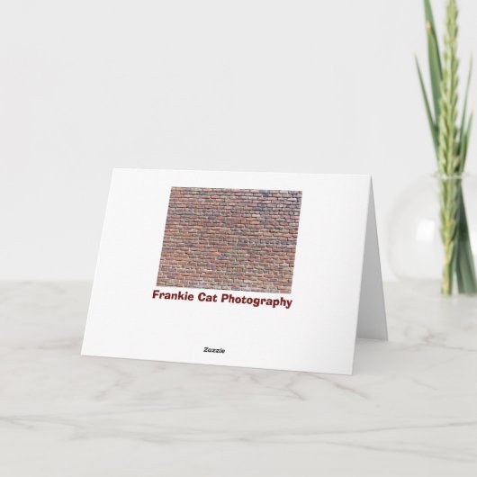 Brick Wall Kaart (Achterkant)