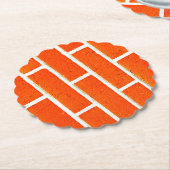 Brick Wall Kartonnen Onderzetters (Gekanteld)