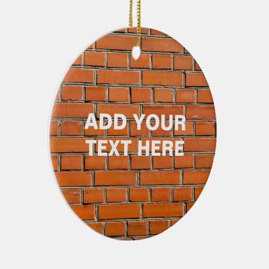 Brick Wall Keramisch Ornament (Rechts)