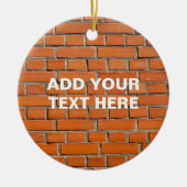 Brick Wall Keramisch Ornament (Voorkant)