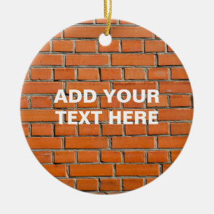 Brick Wall Keramisch Ornament