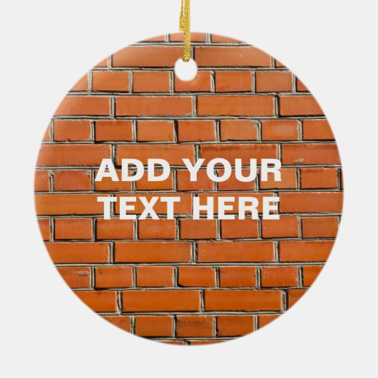 Brick Wall Keramisch Ornament (Achterkant)