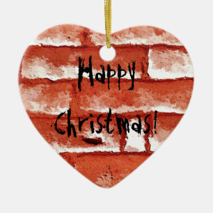 BRICK WALL KERAMISCH ORNAMENT