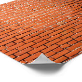 Brick Wall met Jouw naam erop Poster (Hoek)