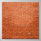 Brick Wall met Jouw naam erop Poster (Voorkant)