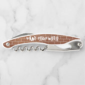 Brick Wall Ober's Kurkentrekker met aangepaste tek (Achterkant)