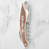 Brick Wall Ober's Kurkentrekker met aangepaste tek (Achterkant)