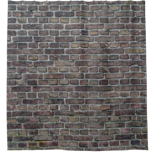 Brick wall old dark brick wall douchegordijn (Voorkant)
