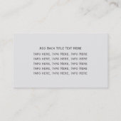 Brick Wall omgevormde Visitekaartjes (Achterkant)